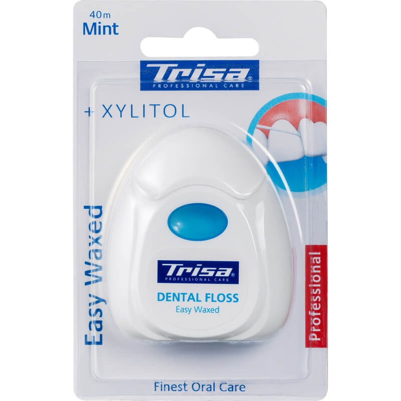 Trisa Dental Floss EasyWaxed gewachst mint, 40m